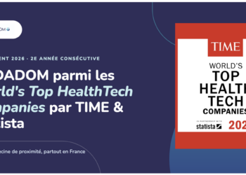 MEDADOM distinguée pour la deuxième année consécutive par TIME parmi les meilleures entreprises HealthTech au monde